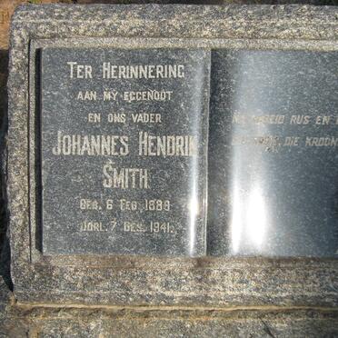 SMITH Johannes Hendrik 1889-1941