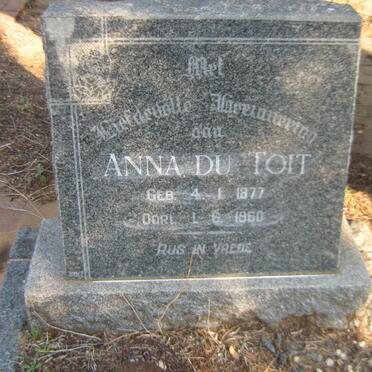 TOIT Anna, du 1877-1960
