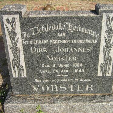VORSTER Dirk Johannes 1884-1949