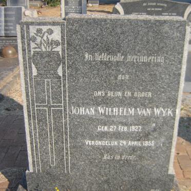 WYK Johan Wilhelm, van 1927-1955
