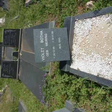 BOTHA Violet nee MEIRING 1956-1989