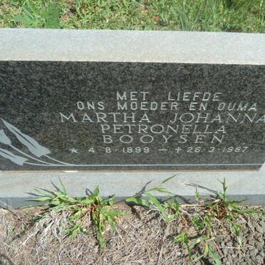 BOOYSEN Martha Johanna Petronella 1899-1987