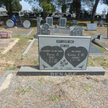 BENADE Barend S. 1951-1993 &amp; Cornelia C.M. 1958-