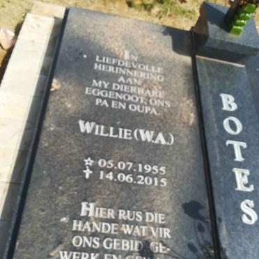 BOTES W.A. 1955-2015