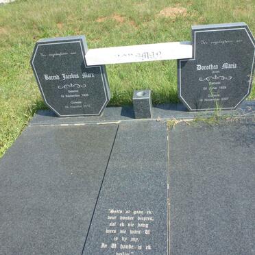 BORNMAN Barend Jacobus Marx 1925-2012 &amp; Dorothea Maria SMITH 1928-2007