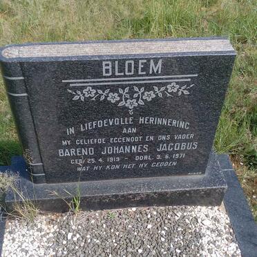 BLOEM Barend Johannes Jacobus 1919-1971