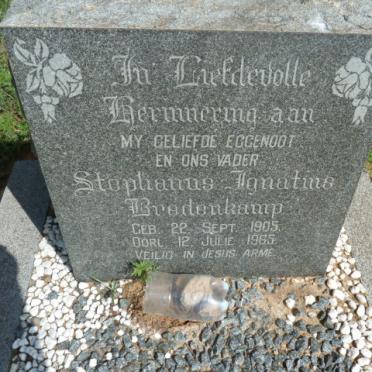 BREDENKAMP Stephanus Ignatius 1905-1965