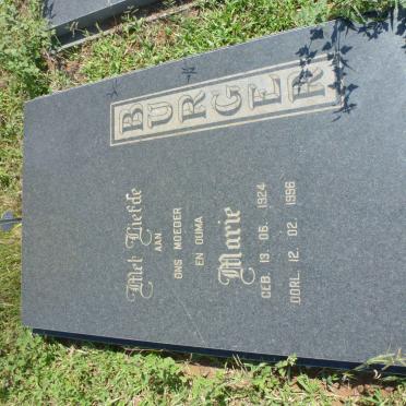 BURGER Marie 1924-1996