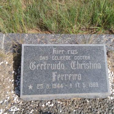 FERREIRA Gertruida Christina 1944-1989