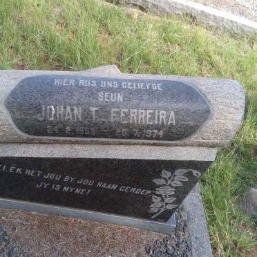 FERREIRA Johan T. 1953-1974