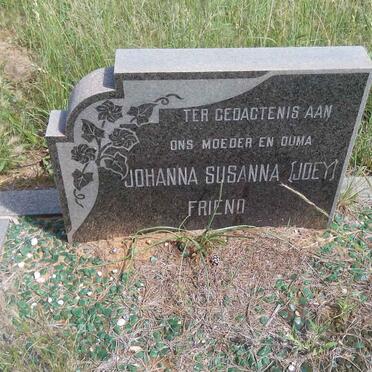 FRIEND Johanna Susanna