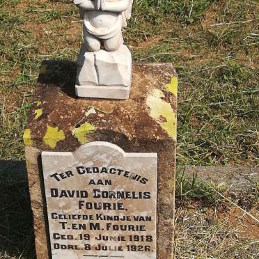 FOURIE David Cornelius 1918-1926