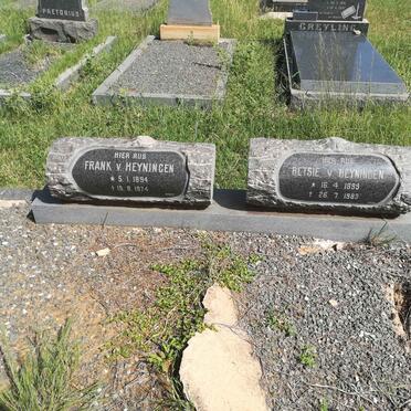 HEYNINGEN Frank, van 1894-1974 &amp; Betsie 1899-1983