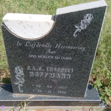 HOFFMANN F.A.C. 1907-1990