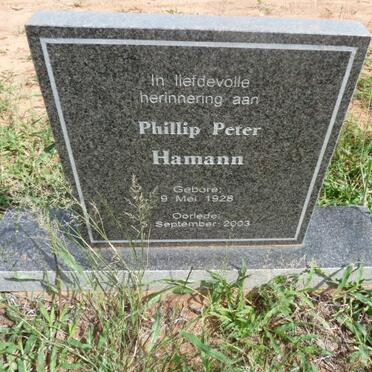 HAMANN Phillip Peter 1928-2003
