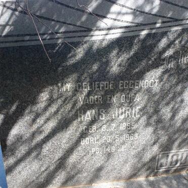 JOUBERT Hans Jurie 1895-1969 &amp; Wilhelmina Elizabeth DIPPENAAR 1883-197?