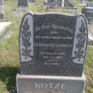KOTZÉ Gerbrecht Cornelia 1893-1963