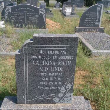 LINDE Cathrina Maria, v.d. nee BARNARD 1916-1967