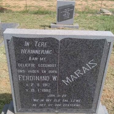 MARAIS Ferdinand W. 1917-1982