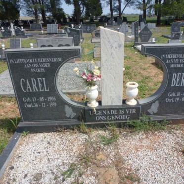 MIENIE Carel 1906-1999 &amp; Bertha 1913-1998