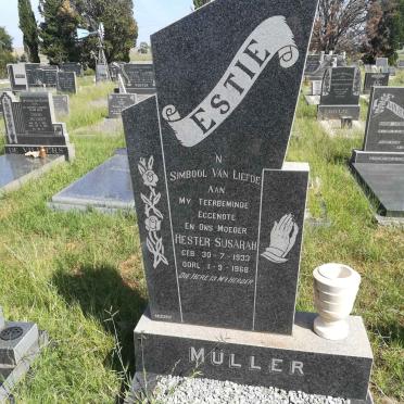 MÜLLER Hester Susarah 1933-1968