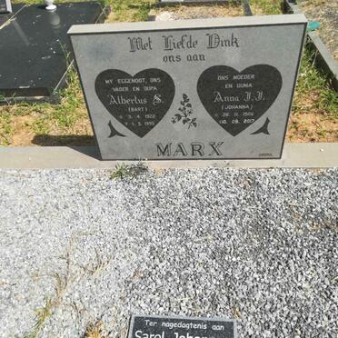 MARX Albertus S. 1922-1995 &amp; Anna J.J. 1926-2017 :: MARX Sarel Johannes 1957-2015