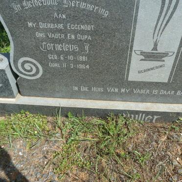 MULLER Corneleus J. 1881-1964 &amp; Petronella W. BARNARD 1887-1980