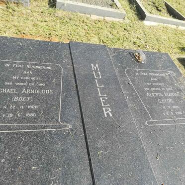 MÜLLER Michael Arnoldus 1928-1980 &amp; Aletta Maria 1925-2016