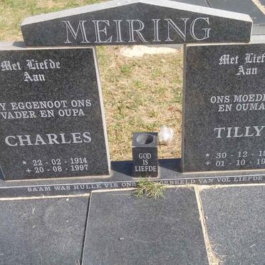 MEIRING Charles 1914-1997 &amp; Tilly 1926-1998