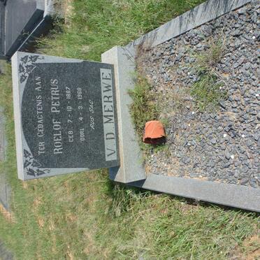 MERWE Roelof Petrus, v.d. 1887-1968