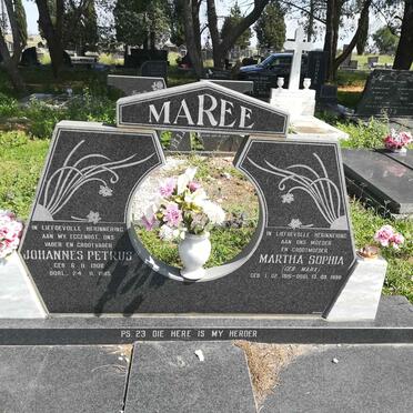 MAREE Johannes Petrus 1906-1985 &amp; Martha Sophia MARX 1915-1998