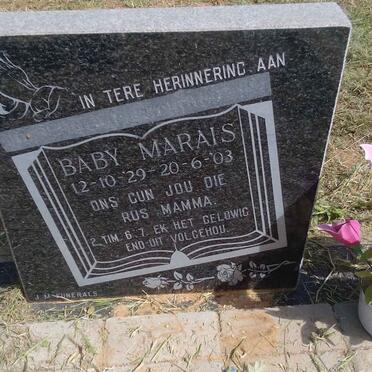 MARAIS Baby 1929-2003