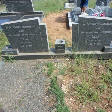 MARAIS Lotz 1912-1980 &amp; Lyda 1912-2002