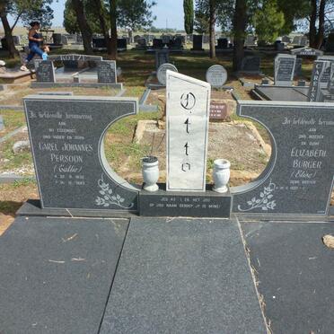 OTTO Carel Johannes Persoon 1932-1993 &amp; Elizabeth Burger BESTER 1933-