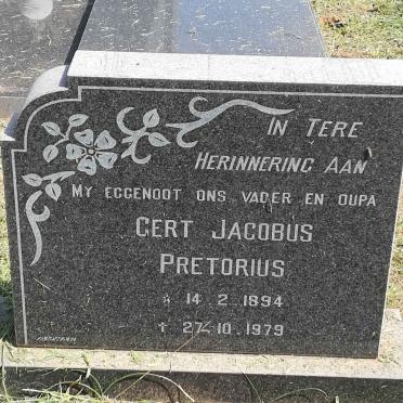 PRETORIUS Gert Jacobus 1894-1979