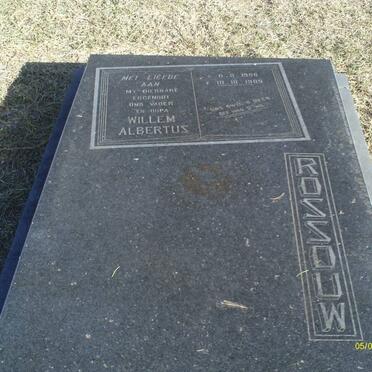 ROSSOUW Willem Albertus 1906-1985