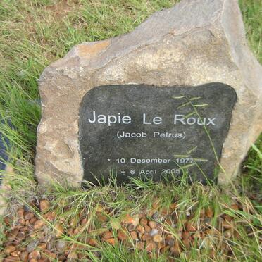 ROUX Jacob Petrus, le 1977-2005