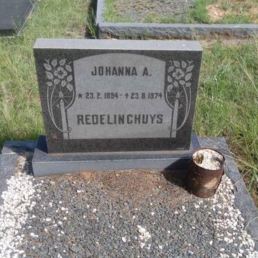 REDELINGHUYS Johanna A. 1894-1974
