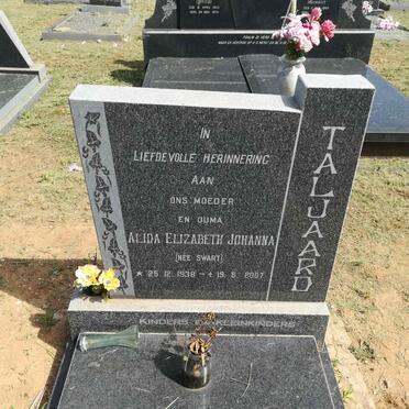 TALJAARD Alida Elizabeth Johanna nee SWART 1938-2007