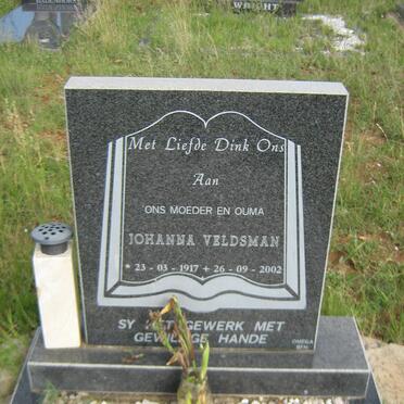 VELDSMAN Johanna 1917-2002
