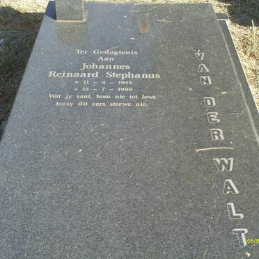WALT Johannes Reinaard Stephanus, van der 1945-1999