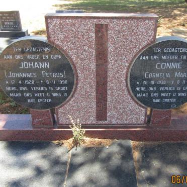WET Johannes Petrus, de 1928-1998 &amp; Cornelia Maria 1938-1998