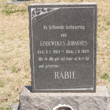 RABIE Lodewikus Johannes 1909-1954