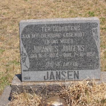 JANSEN Johannes Jurgens 1884-1957