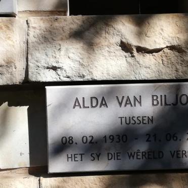 BILJON Alda, van 1930-2016