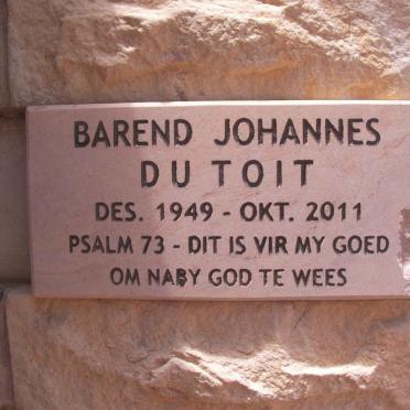 TOIT Barend Johannes, du 1949-2011