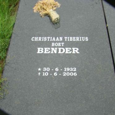 BENDER Christiaan Tiberius 1932-2006