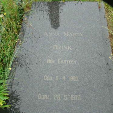 BRINK Anna Maria nee EKSTEEN 1880-1970