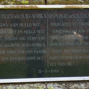 Free State, CLOCOLAN, Main cemetery