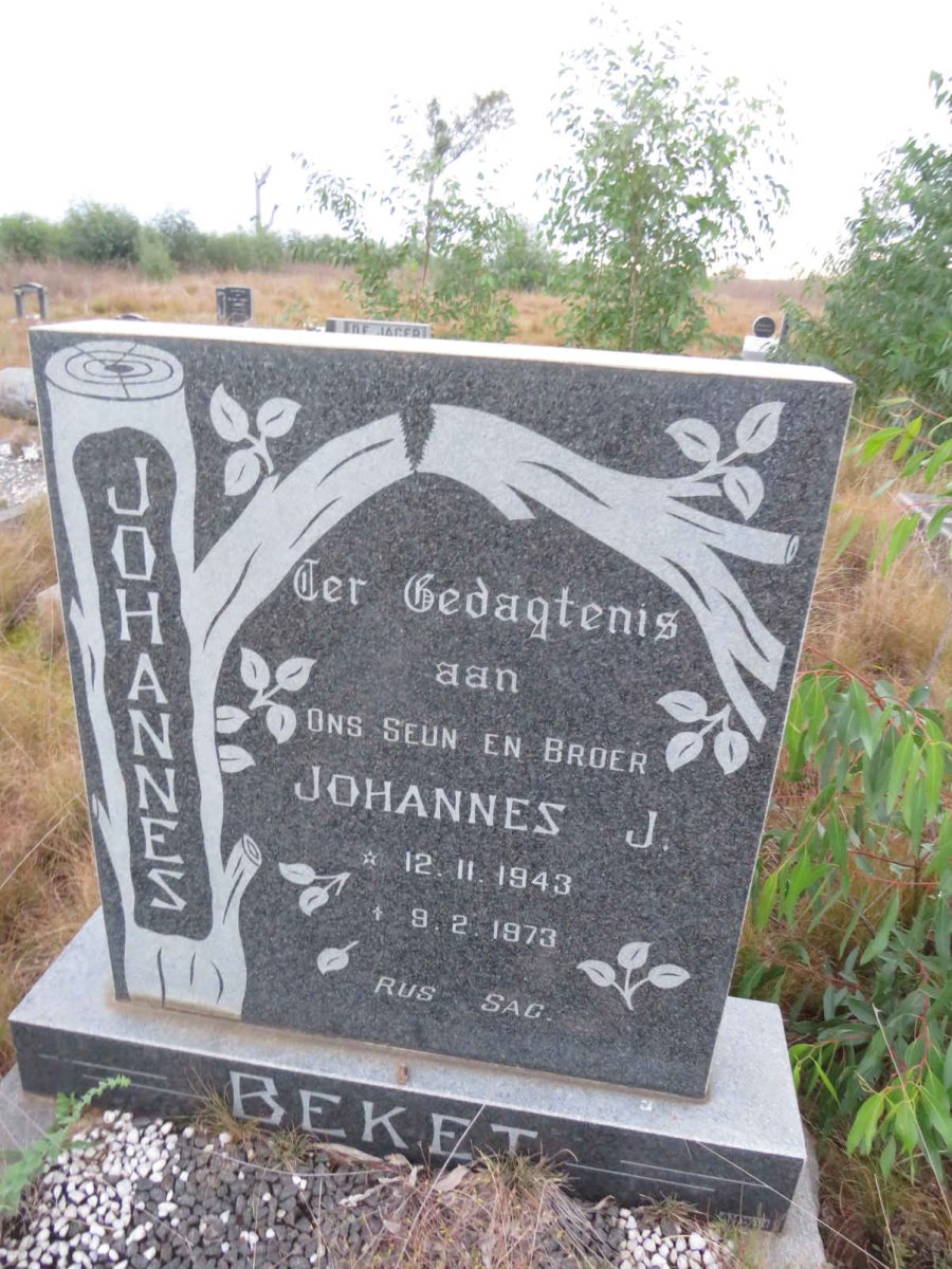 BEKET Johannes J. 1943-1973